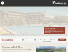 Tablet Screenshot of hotelparkpuigcerda.com